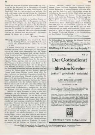 31-32 [Rezension] Thomas a Kempis, Mahnungen zur Innerlichkeit