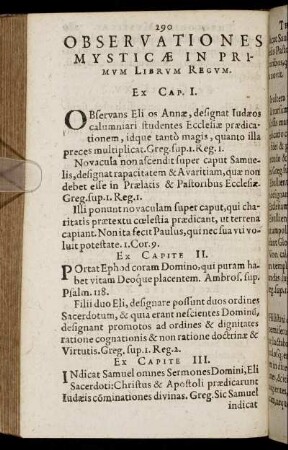 Observationes Mysticæ In Primum Librum Regum.
