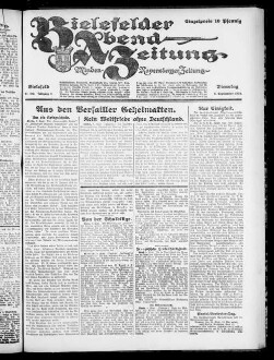 Bielefelder Abend-Zeitung. 1923-1924