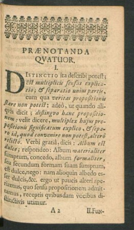 Praenotanda Quatuor.