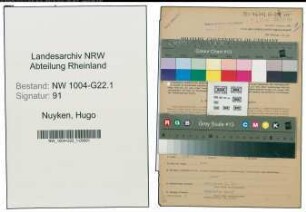 Entnazifizierung Hugo Nuyken , geb. 10.07.1905 (Techniker)