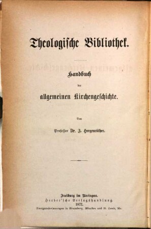 Handbuch der allgemeinen Kirchengeschichte, 2