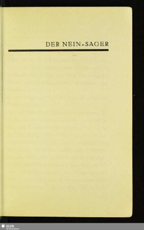Der Nein-Sager