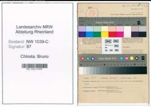 Entnazifizierung Bruno Chlosta , geb. 21.08.1900 (Polizist)