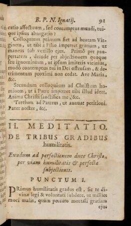 91-98, Meditatio II - III