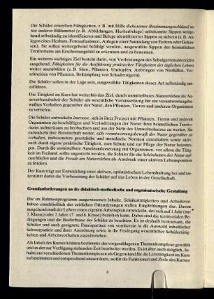 Grundanforderungen an die didaktisch-methodische und organisatorische Gestaltung