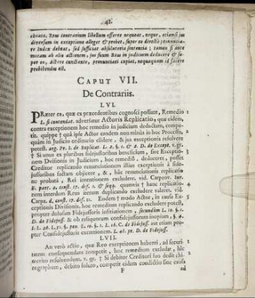 Caput VII. De Contrariis.