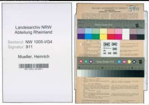 Entnazifizierung Heinrich Mueller , geb. 31.12.1912 (Kassenangestellter)