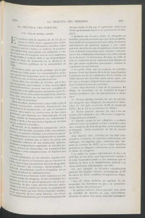 La práctica del derecho