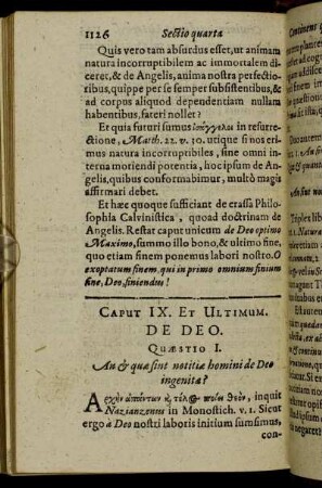 Quæstio I. - Quæstio III.