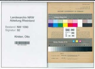 Entnazifizierung Otto Kirsten , geb. 29.10.1898 (Landesoberbaurat)