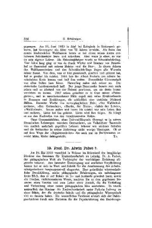 Nachruf : Prof. Dr. Alwin Pabst ; [Mitteilungen]
