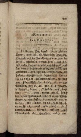 Recept der Emulsion