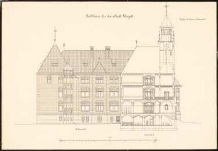 Rathaus Rheydt: Schnitt 1:100