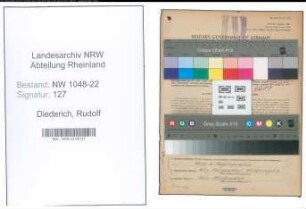 Entnazifizierung Rudolf Diederich , geb. 17.06.1901 (Kaufmaennischer Angestellter)