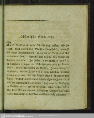 Historische Einleitung