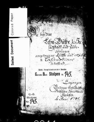 Kaufbuch des Freigutes in Seeligstadt (bei Stolpen), Bd. 2