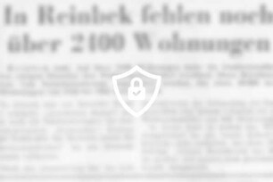 In Reinbek fehlen noch über 2400 Wohnungen