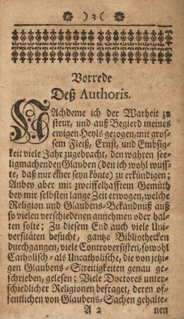 Vorrede deß Authoris