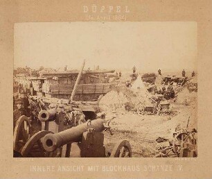 Düppeler Schanze Nr. 4 mit Blockhaus, 18.4.1864