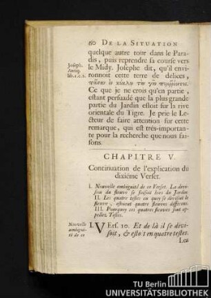 Chapitre V. Continuation de l'explication du dixiéme Verset.