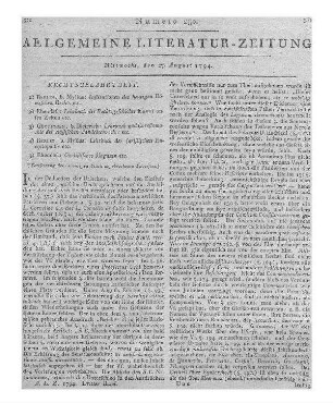 Hugo, G.: Lehrbuch und Chrestomathie des classischen Pandecten-Rechts, zu exegetischen Vorlesungen. Bd. 1. Göttingen: Dieterich 1790