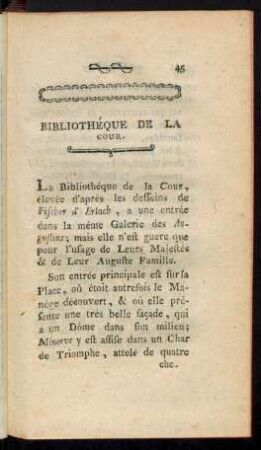Bibliothéque De La Cour