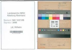 Entnazifizierung Wilhelm Lill , geb. 02.02.1902 ()