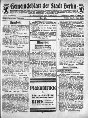 1925,23: Nr. 23, 7. Juni 1925