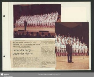 Der Bergsteigerchor beim Jahreskonzert a-capella (Bild 1) : Dirigent: Werner Matschke