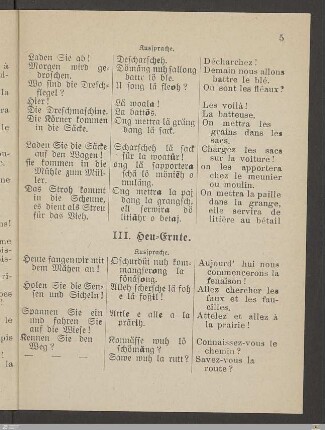 III. Heu-Ernte