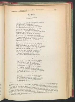 El ideal. : (Fragmentos).