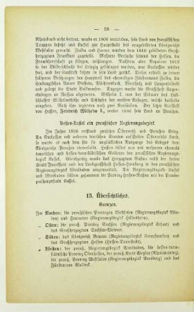 13. Übersichtliches