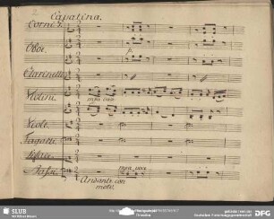 Cavatina: "Non dubitar fedele sempre"
