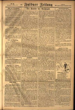 Zweite Ausgabe vom Sonntag, den 15. Februar 1925.