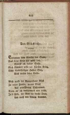 Der Glückliche.