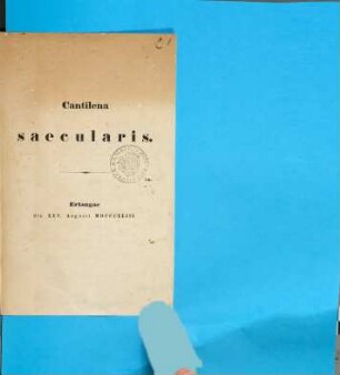 Cantilena saecularis