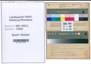 Entnazifizierung Richard Busch , geb. 17.12.1893 (Richter)