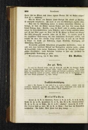 Zur gef. Notiz