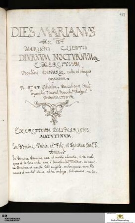 Gabriel Bucelin: Dies Marianus