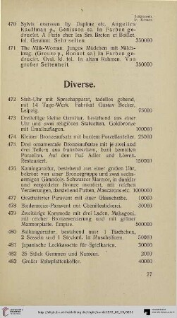 Diverse (Nr. 472-499)