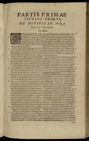 Titulus Primus, De Iustitia Et Iure. - Titulus Tertius. De statutis Prouincialibus & Municipalibus.