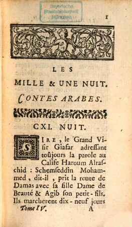 Les Mille Et Une Nuit : Contes Arabes, 4
