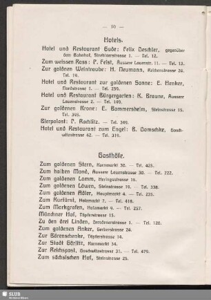 Gasthöfe