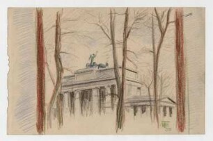 [Hinter dem Brandenburger Tor]