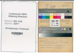 Entnazifizierung Ferdinand Ehringhausen , geb. 29.01.1898 (Buchhalter)