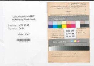 Entnazifizierung Karl Viani , geb. 14.02.1913 (Beamter)