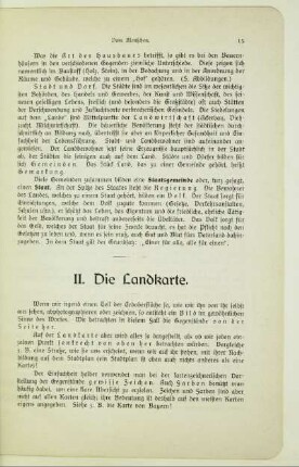 II. Die Landkarte