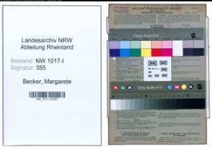 Entnazifizierung Margarete Becker , geb. 11.10.1901 ()
