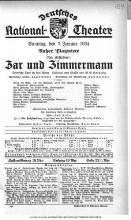 Zar und Zimmermann